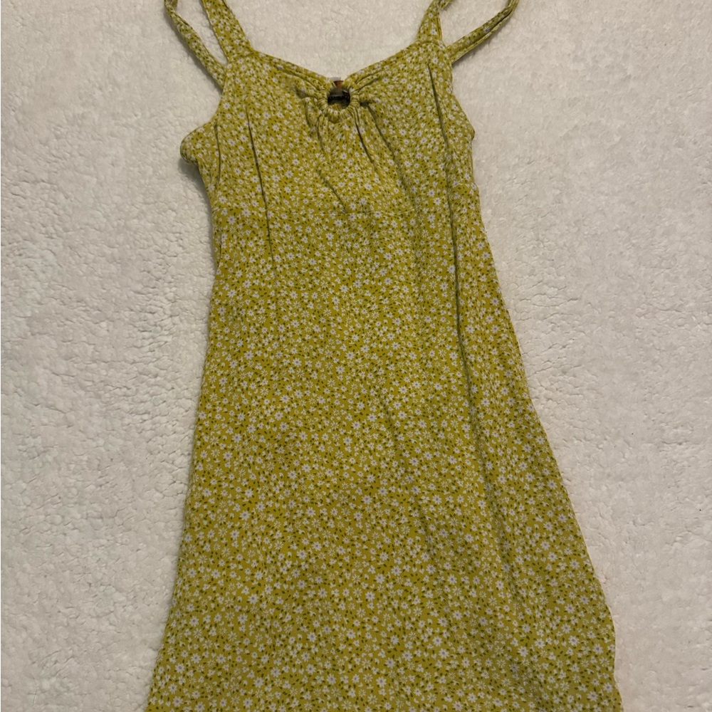 American Eagle Outfitters Green Spaghetti Strap Sundress
